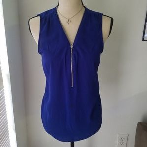 INC Zip-Front Tank top, M